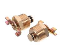 2pcs Brass Wing Nut Manual Drain Cock for Air Compressor Tanks 1/2 | Male Thread, Straight-through Channel, Reliable Sealing, Golden Finish, for Humid Industrial Pneumatic Use