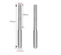 2PCS Brazed Emery Router Bit Straight Shank 35 * 5 * 65mm 2pcs Stone Brazed Feature Polished by brazing Emery Technology Edging Machine and gong Machine