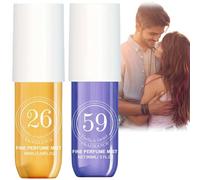 2PCS Brazilian Parfum Crush Fragrance Spray,Fruity Body Spray,Hair and Body Fragrance Mist,Body Splash for Women,Body Fragrance Perfume,Hair Mist Perfume,Long Lasting Perfumes for Women,#26#59