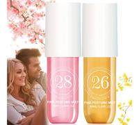 2PCS Brazilian Parfums Crush Fragrance Spray,Fruity Body Spray Body Splash,Body Fragrance Perfume,Body Fragrance Mist,Hair Mist Perfume,Long Lasting Perfume,Long Duration Fragrance Spray#28+#26