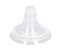 2pcs Breast Pump Shield Set, Silicone and PP Breastfeeding Pump Shield with 1.1in Wide Mouth for Fast Milking, Compatible with Most 3 - Way Breast Pumps