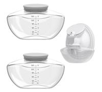 2pcs Breastmilk Container Compatible with Upgraded Mobile Flow | Upgraded M9, M9 Breast Milk Storage Bottle with Silicone Lip, BPA Free, Leak-Proof, Not Original Parts, 2packs Gray Collector