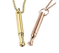 2Pcs Breathing Necklace With Resistance, Stainless Steel Breathlace With Filter, Anxiety Relief Necklace For Meditation, Stress Management Tool For Daily Use, Thoughtful Gift For Adults(Gold)