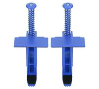2pcs Brick Line Runner Wire Drawer Bricklaying Tool Trowel Fixer for Building Construction,17cm Brick Liner Clamps (Blue)