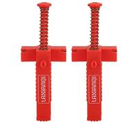 2PCs Brick Liner Runner Leveling Measuring Tool Wire Drawer Bricklaying Tool Fixer for Building Construction/Trades (Red)
