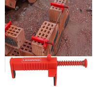 2PCs Brick Liner, String Line Level Fixer Brick Line Clips Puller Wire Clamp Bricklaying Plumber Tools Leveling Measuring Tool Hardware Accessory Red Plastic (TTOCARhw4mtseya0-11)