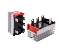 2PCS Bridge Rectifiers SQ SQL 1200V 10A to 50A Single and Three Phase diode Rectifier Bridge Module Combined with Heat Sink(2pcs 30A 3 Phase)