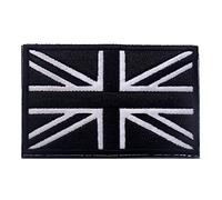 2PCS British Union Jack Embroidered Patch,UK Flag Military Patch with Hook and Loop Fastener,Tactical British Union Patches,Emblem Applique for Backpacks,Hats,Jackets,Uniforms,Tactical Gear (Style 2)