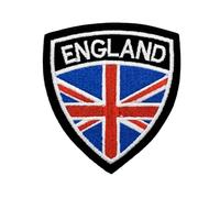2pcs British Union Jack Embroidered Patch United Kingdom Flag England Morale Tactical Patches Hook and Loop & Iron on Backing Fastener Applique for Military Uniform Tactical Bag Jacket Jeans Hat