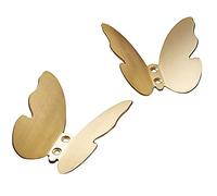 2Pcs Brushed Brass Bathroom Coat Hooks Decorative Hat & Robe Hangers Stylish Home Decor for Entryway & Bathroom and Elegant Design