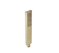 2PCS Brushed Gold Hand Held Shower Head Bathroom Finished Brass or Stainless Steel Rain Spray Bath Handheld Heads for Adults(Type B Brass)