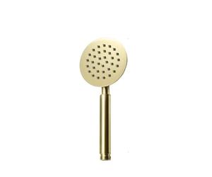 2PCS Brushed Gold Hand Held Shower Head Bathroom Finished Brass or Stainless Steel Rain Spray Bath Handheld Heads for Water Pressure(Type G SUS304)