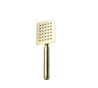 2PCS Brushed Gold Hand Held Shower Head Bathroom Gold Finished Brass or Stainless Steel Rain Shower Spray Bath Handheld Shower Heads for Bathrooms(Type H SUS304)