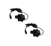 2pcs Brushless Dc Submersible Water Pump 12V 300L/H 3m Head | Ceramic Core, 4 Impellers, 8mm Inlet and 8.5mm Outlet, Black Body, for Fish Tanks