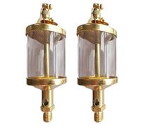 2PCS BSP Drip Feed Oiler, G3/8 Thread, 600ml, Mill Sight Gravity Drip Feed Oiler Lubricator, Fuel Gasoline Oil Filter for Motocross Accessories Filtrations