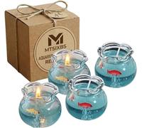 2pcs Bubble Candle,Mini Fish Tank Candle,Long Lasting Cute Decorative Candlestick with Fish,Cute Scented Candles, Funny Candle Gift for Women,Home Bedroom Fishes Tank Decor (4pcs)