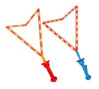 2PCS Bubble Sticks, 18.11 inch Sword-shaped Plastic Bubble Wands For Kids with Dual Big & Small Bubbles Output, Random Color