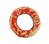 2pcs Buddha Sound Bowl Bottom Mat Sound Bowl Pillow Handmade Singing Bowl Mats Singing Bowl Ring Cups Cushion Brocade Tub Pillow for Bath Yoga Bowl Satin Cotton Supplies Manual