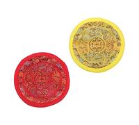2pcs Buddha Sound Bowl Cushion Singing Meditation Bowl Mats Singing Bowl Cushion Circle Round Pillows Buddhist Bowl Pads Coffee Accessories Singing Bowl Mat Manual Product Cotton