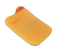 2pcs Buffalo Horn Gua Sha Massage Plate for Neck and Foot | Wave Shape, Ultra Smooth Finish, Portable Self Care Use, Travel and Home Skincare Routine Random Color