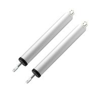 2pcs Buffer Automatic Door Closer 35KG Pneumatic Hydraulic Adjustable Speed Positioning Household Wooden Bracket Hardware for Door(Silver)