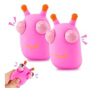 2PCS Bug Fidget Toys - Pop-Out Eyes Squeeze Sensory Toys for Stress Relief, Autism - Christmas & Birthday Gifts