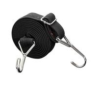 2Pcs Bungee Cords with Hooks 1/2/3/4/5m Adjustable Bungee Straps for Bike Camping Luggage Roof Racks(Black,1m/3.28ft)