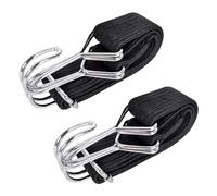 2PCS Bungee Cords with Hooks,Elastic Strap with Hook,Multifunction Elastic Rope Adjustable,Motorbike Luggage Cord,for Luggage, Camping, Roof Racks, Moving Cargo (0.6m)