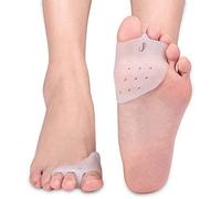 2Pcs Bunion Hallux Valgus Corrector Relief Pain Toe Separators Pedi Tool Bone Thumb Orthopedic Braces Foot Protector Splint (White L)