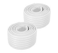 2pcs Bunk Bed Ladder Step Pads Foam Padding Non-Slip Stair Mats | White Sponge Material with Textured Surface, Stay-put Fit, Easy Wipe-clean, for Metal Bunk Ladders