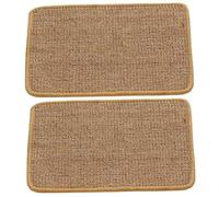 2Pcs Bunny Scratch Pad, 12x16 Inch Sisal Bunny Mat for Cages, Forage Grass Mat Indoor Essentials Accessories for Guinea Pig Cat