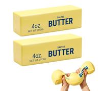 2pcs Butter, big cheese Big Butter Stress Relief For Office Workers And Students, jumbo butter Slow Rebound Large Butter Stick For Anxiety Management And Sensory Stimulation, Giant Butter
