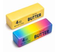 2Pcs Butter Squishy, Sensory Fidget Items for Daily Care and Focus Support, Two Colourful Butter Squishy in, Compact Size for Desk and Travel Use