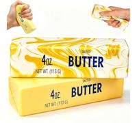 2Pcs Butter Squishy, Slow Rising Cheese Squishy Fidget Toys