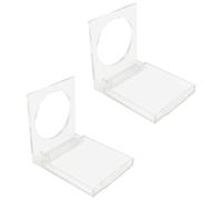2Pcs Button Switch Cover Guard, Round Clear Plastic Push Button Protective Covers Dustproof and Waterproof for Computer PC 22mm Diameter Buttons (no Adhesive)