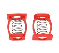 2PCS C Buckle Springs Bicycle Hinge Clip Bicycle Limit Hinge Clamp Compatible with Brompton Folding Bike Red C Shaped Clip Bike Accessories