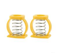 2pcs C Buckle Springs Bike Hinge Clip, Bicycle Hinge Clamp Spring Replacement Part for Brompton Folding Bike Accessories, C Shaped Clip Bike Accessories(yellow)