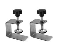 2PCS C Clamp Drawer Front Installation Clamps Heavy Duty Stainless Steel Cabinet Clamps Cabinet Hardware Jig Woodworking Tool for Easy & Fast Installing Frame of Cabinets(Size:S)