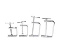 2pcs C Clamp For Woodworking 50 100mm for Plastic Metal For Wood Clamping Drilling Fixing Even Pressure Tool (0-100MM)