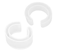 2Pcs C Font Cuff Bracelet Silicone Bangle Mold, Clear Round Bracelet Mould Jewelry Making Mold Women's Handmade Accessories for Resin, Casting, DIY Crafting, 1.3in