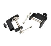 2pcs C Shape Mic Clamp for Scissor Arm Stand Holder Black