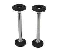 2Pcs Cabinet Adjustable Support Rod, Stainless Steel Telescopic Support Pole, Rustproof Bathroom Cabinet Hanging Installation Lifting Rod with Anti - Shake Design for Mirror Cabine (Model 150)