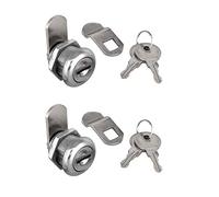 2Pcs Cabinet Cam Lock Keyed Alike Tool Box Locks 5/8" Cylinder for Truck Pickup Tool Box Vending Machine Drawer Tool Box Mailbox ATM Locks Replacement