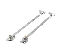 2PCS Cabinet Door Flap Stay Hinges Drop Down Lid rt Hardware Iron Zinc Alloy Silver Finish for for Kitchen Cupboard Furniture 6 8 10 12 Inch(12inch)