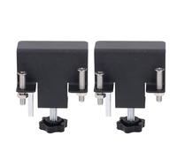 2Pcs Cabinet Door Mounting Aid Leveller Positioner, Stainless Steel Hex Knob Adjustable Cabinet Door Mounting Jig, Accurate Height Adjustments for Uniform Installation, Professiona