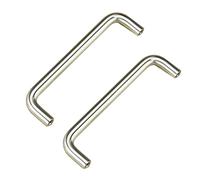 2pcs Cabinet Handles U-Shaped Door Pulls 201 Solid Stainless Steel Kitchen Cupboard Drawer Handles Bathroom Knobs Door Levers Hardware,Diameter 8 mm (Hole Distance 80mm)