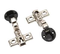 2pcs Cabinet Hinge for Glass Door Cold Rolled Steel Plate Material Spring Smooth Operation Easy Installation Suitable Cabinets Bookcase Doors Long Lasting Durability Fixed to Falling of