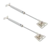 2pcs Cabinet Hydraulic Support Rods Silver for Household Furniture Use | Cold Rolled Steel Build, Lightweight and Easy to Carry, Convenient Storage, for Cabinet Hardware Tasks