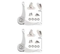 2Pcs Cabinet Lid Stay Folding Hinges Heavy Duty Adjustable Soft Close Enduring for Cabinet Kitchen Wardrobe Hardware