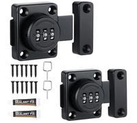 2PCS Cabinet Password Hasp Locks, Security Combination Bolt Lock Cabinet Locks Rotary Door Lock with Screws for Mailbox, Drawer & Office File Cabinet Door